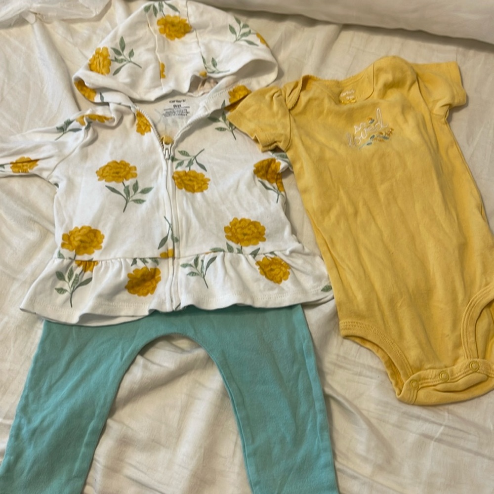 9 month girl bundle tops/bottoms